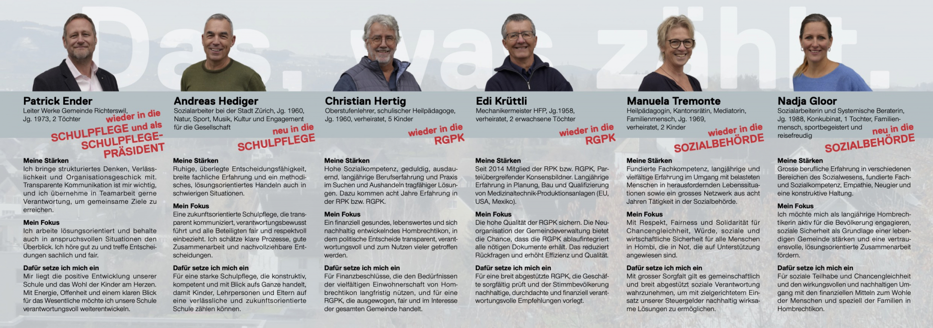 Wahlflyer - Fotos cinas-media / Gestaltung bzdeskktop.ch